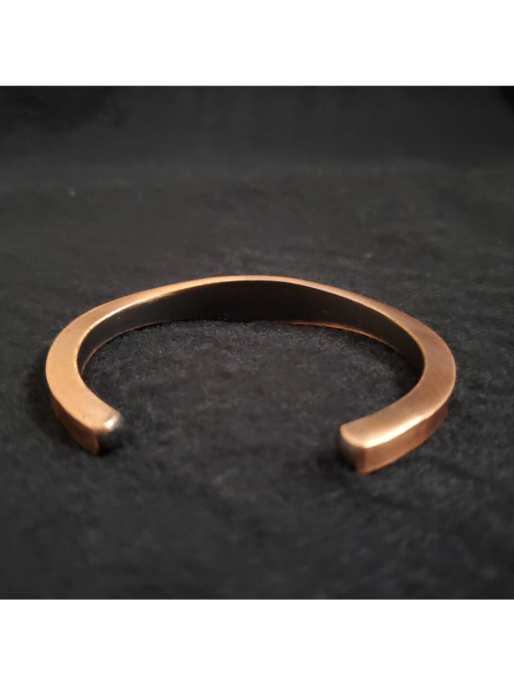 Vintage Copper Cuff Bracelet 6.25" Modernist Minimalist - Picture 6 of 10